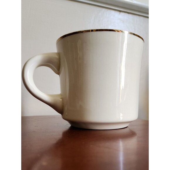 Rare Vintage BSA Boy Scouts Goodwill - Good Turn Coffee Mug / Cup Gold Trim. - Picture 4 of 10